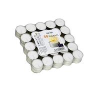 MAGIC LIGHTS 83910 Velas, Paquete de 50 Unidades, Blanco, 12 Gr