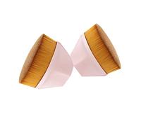 Magic Makeup Brush Beauty Powder Face Blush Brushes Portable Professional Foundation Brush Set Eye Face Cosmetic Foundation Large Soft Base Make up Brush Beauty Tool (Rosa *2)