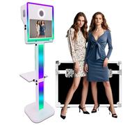 Magic Mirror Photo Booth Máquina fotográfica DSLR con Pantalla táctil de 15,6 Pulgadas y luz RGB para Bodas, Fiestas y Eventos