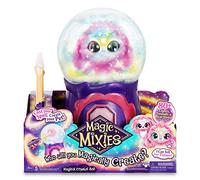 Magic Mixies My Crystal Ball Pink, Juguete Interactivo de Magia, Bola de Cristal mágica con Luces, Efectos y Sonidos, y un muñeco de Peluche Suave para cuidar, con Accesorios, Famosa (MGX05000)