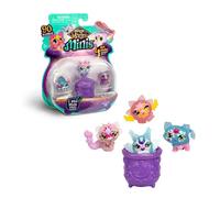 Magic Mixies - Pack de 4 Figuras Magic Minis, 90 Mixlings Divididos en 5 Equipos de Colección Con Habilidades Mágicas, 3 Años+, Comunes, Raras y Ultra Raras, Famosa (MG200000)