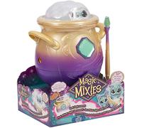 Magic Mixies Peluche Color Azul, Juguete Interactivo de Magia, con caldero de pócimas, Luces Efectos y Sonidos, muñeco con Muchos Accesorios como una Varita, (MGX01000)