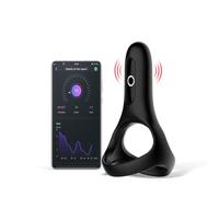 Magic Motion Rise - Anillo vibrador inteligente recargable (negro)