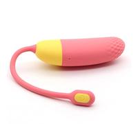 Magic Motion Magic Motion - Huevo vibrador Vini controlado con una aplicación - Coral/amarillo
