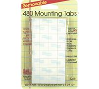 Magic Mounts - Pestañas de montaje extraíbles, 0.5 x 0.5 pulgadas, paquete de 480