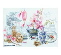 Magic needle 120-300 ZW - Kit de punto de cruz con patrón de recuento Zweigart Edition, algodón, multicolor, 40 x 30 cm