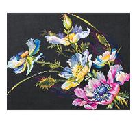 Magic needle 210-191 ZW El secreto de las anémonas - Kit de punto de cruz con patrón de recuento Zweigart Edition, algodón, multicolor, 40 x 30 cm