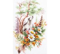 Magic Needle 250-699 ZW Sommer Waldsoele - Juego de punto de cruz con patrón de recuento Zweigart Edition, algodón, multicolor, 17 x 27 cm