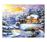 Magic needle 45-08 ZW - Kit de punto de cruz con patrón de recuento Zweigart Edition, algodón, multicolor, 40 x 32 cm