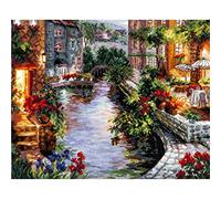 Magic needle 46-02 ZW Night in Venecia - Kit de punto de cruz con patrón de recuento Zweigart Edition, algodón, multicolor, 40 x 32 cm