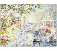 Magic needle 550-765 ZW - Juego de punto de cruz (algodón, 40 x 31 cm), diseño con texto en alemán