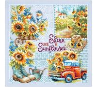 Magic Needle - Kit de punto de cruz (26 x 26 cm), diseño de girasol