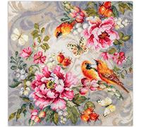 Magic Needle Sommer Sinfonie Zweigart Edition-Juego, diseño de Punto de Cruz, Algodón, Blanco, 40 x 40cm