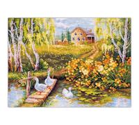 Magic Needle Zweigart Edition - Kit de punto de cruz, diseño de estanque de pueblo