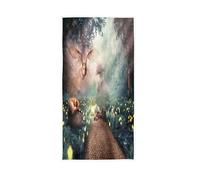 Magic OwlHand Towels Fairy Tale Mushroom House Decor Cocina Plato Toalla Toalla de baño 30 x 15 Pulgadas para Playa Invitado Hotel SPA Gimnasio Deporte Yoga Hogar