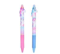 Magic Pen borrable con unicornio 3D - Bolígrafo de gel de 0,7 mm borrable con tinta termosensible azul - Colores surtidos rosa y azul - Bolígrafo de bola para niños y niñas (1 unidad surtida)