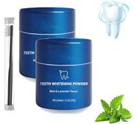 Magic - Polvo potenciador de blanqueamiento dental, polvo blanqueador de dientes mágico de nieve, polvo de blanqueamiento de dientes puramente blanco, polvo de dientes sensibles, elimina manchas,