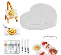 Magic Puffy Paint,3D Drawing Magic Canvas Sponge, DIY Foam Texture Blank Painting Paper,3D Canvas Paper Sponge, 3D Foam Texture Crafts Accesorios con Pinte Pen,Handmade Art Papers Art Supplies-C