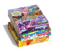 Magic Puzzles - Juego de 3 Rompecabezas de 1000 Piezas de The Happy Isles, The Mystic Maze y The Sunny City Magic Puzzle Company