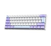 MAGIC-REFINER MK37 Teclado Gaming Mecánico Cableado 60%, Distribución UK QWERTY, Interruptores Magnéticos de Efecto Hall, Tasa de Polling 8000Hz, Trigger Rápido, RT 0.04mm, RGB, Teclas PBT, Lavanda