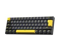 MAGIC-REFINER MK37 Teclado Gaming Mecánico Cableado 60%, Distribución UK QWERTY, Interruptores Magnéticos de Efecto Hall, Tasa de Polling 8K, Trigger Rápido, RT 0.04mm, RGB, Teclas PBT, Negro Estrella