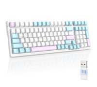MAGIC-REFINER RK96 Teclado Inalambrico, Teclado Mecánico Gaming 90%, Apex Pro TKL Modo Dual 2.4Ghz/Bluetooth 5.0 Interruptor Rojo Hot Swap con Receptor 2 en 1 para PC/Mac/Tableta/Teclado QWERTY US