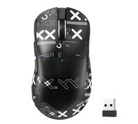 MAGIC-REFINER X2 SUPERLIGHT Wireless Computer Mouse with Tape, Sensor óptico para Juegos Pixart 3311, 24000 DPI, Frecuencia de Sondeo de 1000 Hz, 2.4G/BT/Cable, Ergonomic para PC/Mac - Negro