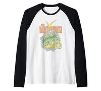 Magic School Bus It's Dino Time Pterodactyl Retro Cartoon Camiseta Manga Raglan