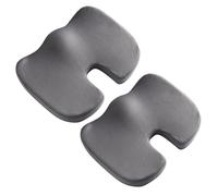 MAGIC SELECT 2X Cojin de Espuma Viscolástica para Silla Oficina y de Ruedas, Asiento Ergonómico de Soporte Dorsal, Aumenta la Comodidad, Funda de Malla Lavable.