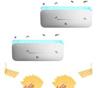 MAGIC SELECT 2X Lámpara Anti Mosquitos Eléctrica 220V | Repelente de Insectos, Mata Moscas 10W, Luz UV 365nm, Libre de Químicos, 50m-100m2, 40 láminas incluidas