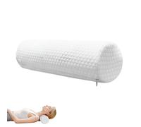 MAGIC SELECT Almohada Cervical Circular. Rollo de Espuma Viscoelástica con Funda de Poliéster Lavable. Cojín Ergonómico para Cuello, Piernas y Espalda. Ideal para Hogar y Viajes.