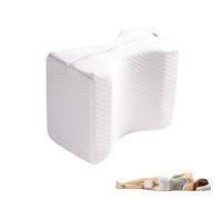 MAGIC SELECT Almohada para Dormir de Lado. Cojín Ergonómico para Rodillas con Espuma Viscoelástica. Funda Lavable de Poliéster. Soporte para Piernas, Caderas y Espalda