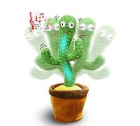 MAGIC SELECT Cactus Bailarín Peluche Parlanchín | Baila y Repite tu Voz, 120 Canciones, Funciona con Pilas AA, Pilas No Incluidas
