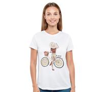 MAGIC SELECT Camiseta Casual para Mujer. Camiseta Básica de Algodón de Manga Corta, Ajuste Estándar. Camiseta de Cuello Redondo para Mujer. Talla 2XL
