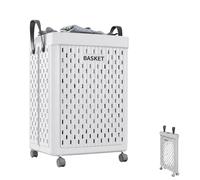 MAGIC SELECT Cesto para Ropa Sucia con Ruedas (55x36x29cm)