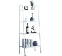 MAGIC SELECT Estantería Escalera para Hogar, Librería Vertical, Estante para Libros, Estantería Multiusos para Salón, Cocina, Baño, Oficina, Mueble de Almacenamiento con 4 Baldas