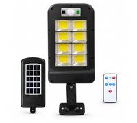 MAGIC SELECT Farola Solar Exterior 160 LED con Sensor Movimiento PIR. Foco Solar IP65 Impermeable con Mando a Distancia, 3 Modos, Soporte Ajustable para Jardín, Patio, Garaje y Entrada