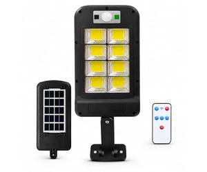 MAGIC SELECT Farola Solar Exterior 160 LED con Sensor Movimiento PIR. Foco Solar IP65 Impermeable con Mando a Distancia, 3 Modos, Soporte Ajustable para Jardín, Patio, Garaje y Entrada