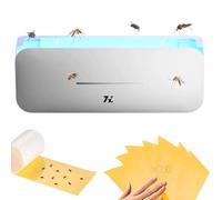 MAGIC SELECT Lámpara Matamosquitos Eléctrica Luz UV 365nm | Matamoscas Eléctrico 220V, Anti-Insectos Adhesiva, Modo Inteligente, Silenciosa, 20 Láminas Incluidas, 50-100m²