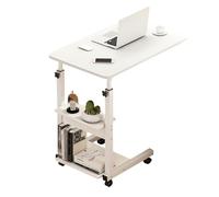 MAGIC SELECT. Mesa de Oficina para Ordenador. Escritorio de Cama para Habitación o Estudio. Tablón de Aglomerado y Melamina de Madera y Acero para Hogar. Mesa Escritorio para PC (60x40x85cm)