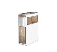 MAGIC SELECT Organizador de Baño. Armario Móvil con Ruedas y Cajones. Gabinete de Almacenamiento Estrecho. Armario Lateral Impermeable para Toallas de Baño. Cajonera Móvil. Blanco. 57.5x18.5x42.5 cm