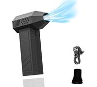 MAGIC SELECT Soplador Jet Dry. Plumero de Aire Comprimido, 130000 RPM. Soplador Eléctrico de Aluminio con 4 Velocidades y Linterna LED. Soplador de Polvo Inalámbrico para Limpieza de PC, Coche.