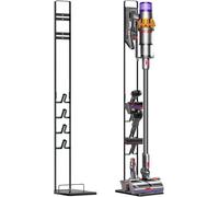 MAGIC SELECT Soporte Aspiradora Dyson Compatible con Modelos V6/V7/ V8/ V10/ V11/ DC58/ DC59/ DC62/ DC74, Soporte para el Suelo Sin perforar la Pared, Negro, 127 cm