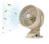 MAGIC SELECT Ventilador USB-C, con Clip. Ventilador con 5 Velocidades, Silencioso, con Luz Incorporada. Multi-superficie, Giro de 360º. Batería de Larga Duración. Cable de Carga Incluido.