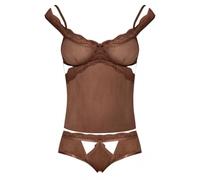 Magic Silk - Cami y pantaln corto Caramel Kiss - Caramelo - Grande - Extragrande