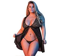 Magic Silk Fly Away Baby Doll & G-String Set - Black 22 g