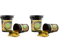Magic Slime DINOREX Lodo mágico para niños Arcilla en Lata 150 g de Oro con Figura de Dinosaurio 15483, Color/Modelo Surtido (Paquete de 2)
