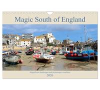 Magic South of England (Wall Calendar 2026 DIN A4 landscape), CALVENDO 12 Month Wall Calendar: Magnificent landscapes and picturesque coastlines