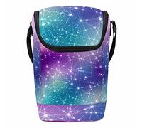 Magic Space Cosmic Constellation with Stars - Lonchera grande, reutilizable, ligera, compacta