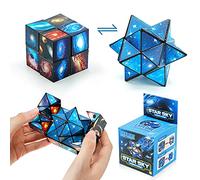 Magic Star Cubo, Cubo mágica 2 en 1, Cubo Infinito, Transformación Cubos, Juguetes Ciencia Popular Rompecabezas Mágicos para Niños y Adultos